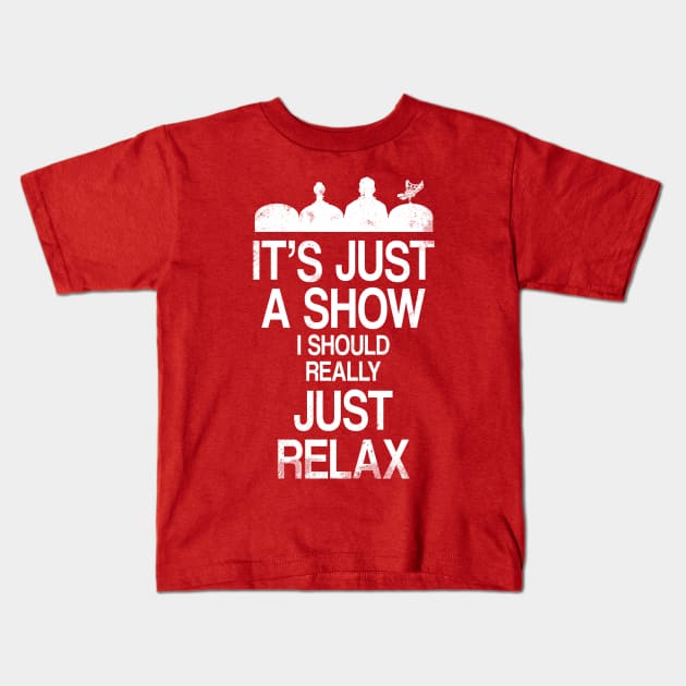 Just Relax Kids T-Shirt by blairjcampbell